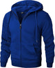 Men's Zip Up Hoodie Heavyweight Winter Sweatshirt Fleece Sherpa Lined Warm Jacket