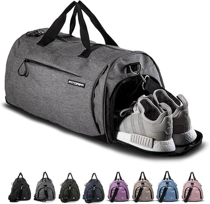 Gym Bag V2 for Men and Women with Shoe & Wet Compartment - Duffle Bag for Travel, Sports, Fitness and Workout