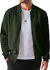 Mens Casual Jacquard Bomber Jackets Color-Block Lightweight Varsity Jacket Fashion Zipper Coat with Pockets