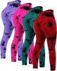 4 Pcs Womens Workout Leggings Tie Dye High Waisted Yoga Pants Seamless Scrunch Butt Lifting Compression Tights