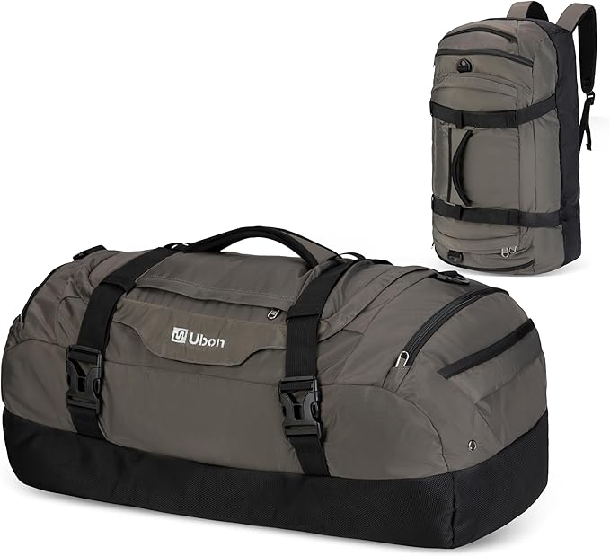 Large Duffel Bag Weekender Bags with Shoe Compartments 4-Way Sports Gym Backpack with Padded Straps Camping Traveling Duffle Bag