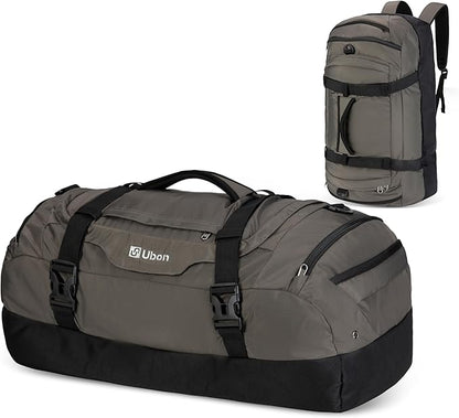 Large Duffel Bag Weekender Bags with Shoe Compartments 4-Way Sports Gym Backpack with Padded Straps Camping Traveling Duffle Bag