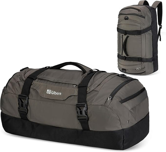 Large Duffel Bag Weekender Bags with Shoe Compartments 4-Way Sports Gym Backpack with Padded Straps Camping Traveling Duffle Bag