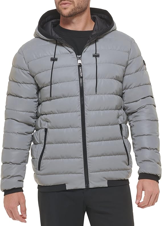 Men's Snap Front Puffer Jacket