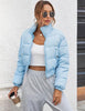 Women' s Cropped Quilted Puffer Jacket Outerwear Coats