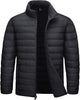 Men's Lightweight Puffer Jacket Winter Quilted Puffy Jackets Warm Water-Resistant Windproof Insulated Coats