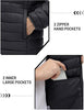 Men's Lightweight Puffer Jacket Winter Quilted Puffy Jackets Warm Water-Resistant Windproof Insulated Coats