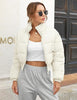Women' s Cropped Quilted Puffer Jacket Outerwear Coats