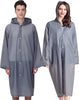 Rain Ponchos for Adults Reusable, 2 Pcs Raincoats Emergency for Women Men with Hood and Drawstring