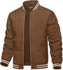 Men's Lightweight Jacket Casual Spring Fall Windbreaker Bomber Zip Up Coat With Pocket