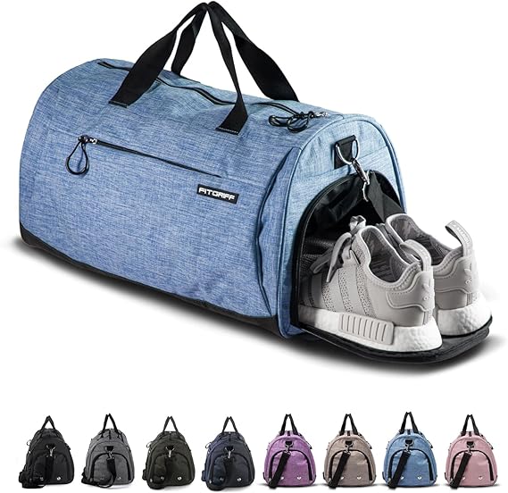 Gym Bag V2 for Men and Women with Shoe & Wet Compartment - Duffle Bag for Travel, Sports, Fitness and Workout