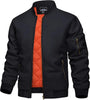 Men's Jacket Casual Windproof Bomber Jackets Full Zip Windbreaker Warm Winter Padded Coats