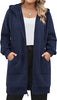 Zeagoo Zip Up Hoodies For Women Long Sleeve Oversized Sweatshirts Casual Lightweight Fleece Jackets With Pockets