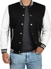 Varsity Jacket Men - High School Letterman Bomber Style Fleece Baseball Jackets For Mens