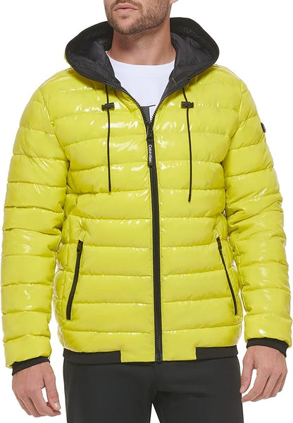 Men's Snap Front Puffer Jacket