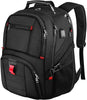 Travel Backpack, Extra Large 50L Laptop Backpacks for Men Women, Water Resistant College Backpack Airline Approved Business Work Bag with USB Charging Port Fits 17 Inch Computers, Light Grey