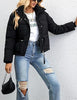 Women's Cropped Puffer Jacket Winter Warm Puffy Quilted Lightweight Jackets Coats