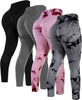 4 Pcs Womens Workout Leggings Tie Dye High Waisted Yoga Pants Seamless Scrunch Butt Lifting Compression Tights