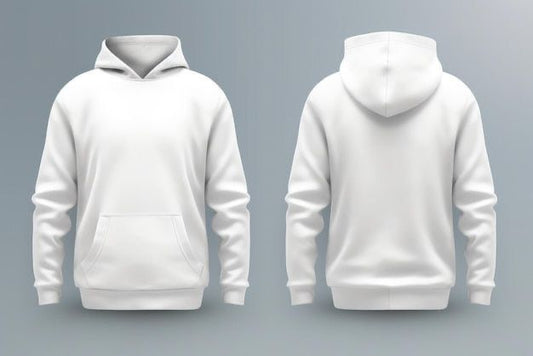 Custom Gym & Sportswear Hoodie – White & Any Color of Your Choice