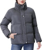 Women's Winter Coat Full-Zip Down Jacket Waterproof Puffer Coat Warm Parkas Long Sleeve Outerwear