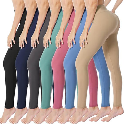 Creamlush High Waisted Leggings for Women Buttery Soft Stretchy Tummy Control Workout Yoga Running Pants(S-3XL)