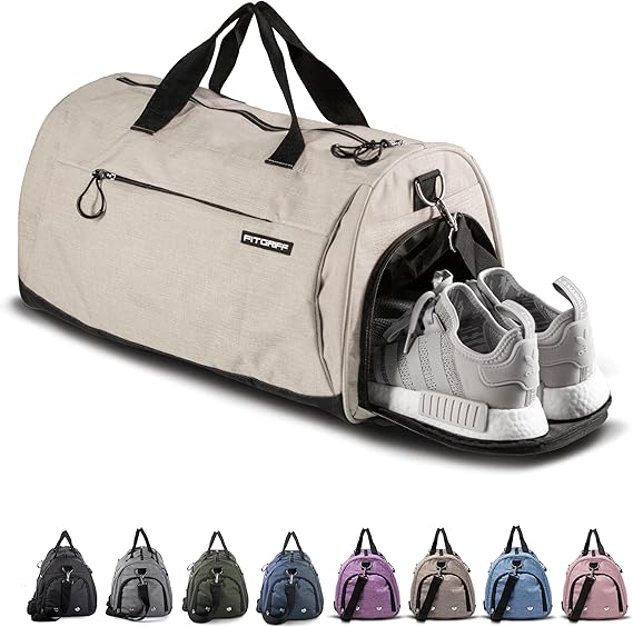 Gym Bag V2 for Men and Women with Shoe & Wet Compartment - Duffle Bag for Travel, Sports, Fitness and Workout