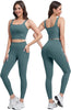 Marwa Clothing 3-in-1 Women’s Workout Set – High Waisted Leggings, Biker Shorts & Sports Bra