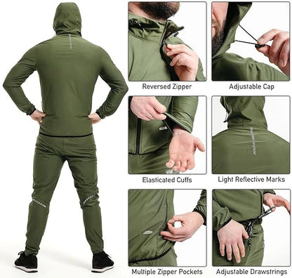 Full Body Sauna Suit with Hood – Heat Sweat Suit, OEKO-TEX 100 Certified