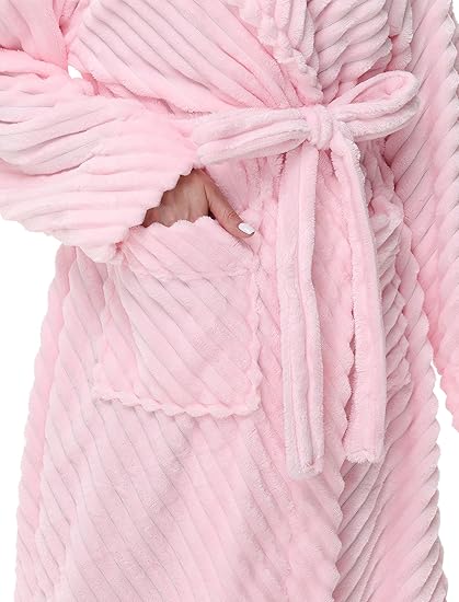 Yurhap Premium Women’s Robe – Super Soft Plush Long Bathrobe | Cozy Fleece Loungewear by Marwa Clothing