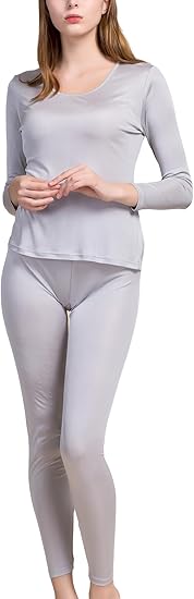 Women’s Silk Thermal Underwear Set | Mulberry Silk Long Johns & Cold Weather Base Layer