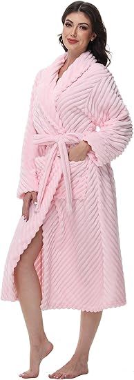Yurhap Premium Women’s Robe – Super Soft Plush Long Bathrobe | Cozy Fleece Loungewear by Marwa Clothing