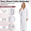 Unisex Cotton Terry Bathrobe – Shawl Collar Spa Robe for Men & Women | One Size Absorbent Long wear