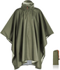 Hooded Rain Poncho for Adults Waterproof Lightweight Rain Coat for Men Women Reusable Rain Jacket for Emergency Outdoor