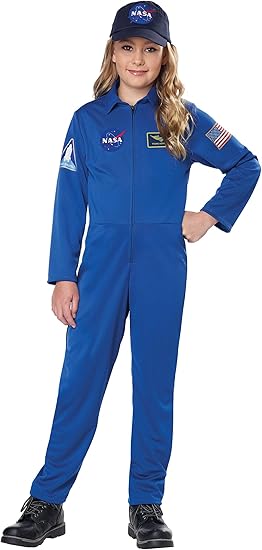 Kids Blue Jumpsuit Costume NASA