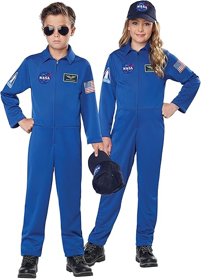 Kids Blue Jumpsuit Costume NASA