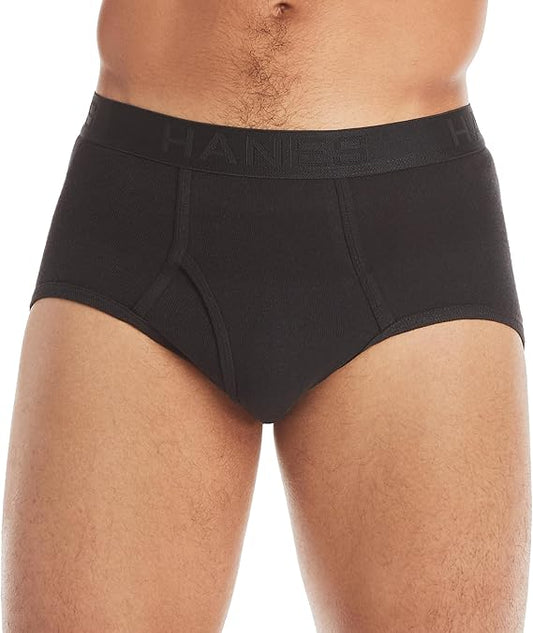 Hanes Ultimate Men's Briefs Pack, 7 Pairs, Cool & Breathable Cotton Underwear, Moisture Wicking