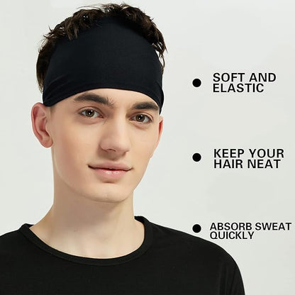 Sports Headbands for Men & Women – 5-Pack Moisture-Wicking Sweatbands for Running, Cycling, Yoga | Marwa Clothing