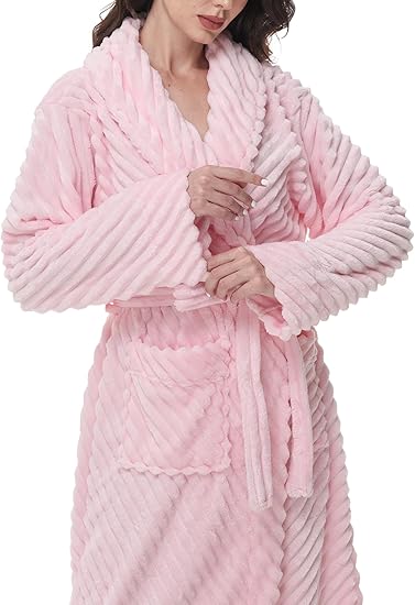 Yurhap Premium Women’s Robe – Super Soft Plush Long Bathrobe | Cozy Fleece Loungewear by Marwa Clothing