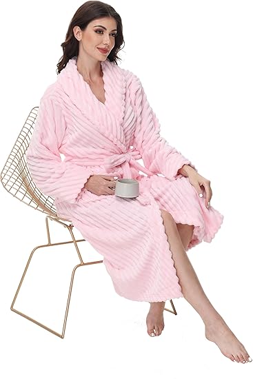 Yurhap Premium Women’s Robe – Super Soft Plush Long Bathrobe | Cozy Fleece Loungewear by Marwa Clothing