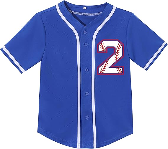 Toddler Boy Birthday Baseball Theme Shirt with Socks Kids Baseball Jerseys 1st 2nd 3rd 4 Year Old Birthday Outfits 4.6 4.6 out of 5 stars    2 ratings
