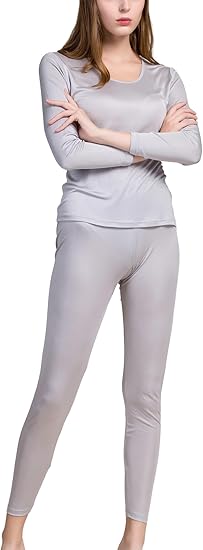 Women’s Silk Thermal Underwear Set | Mulberry Silk Long Johns & Cold Weather Base Layer