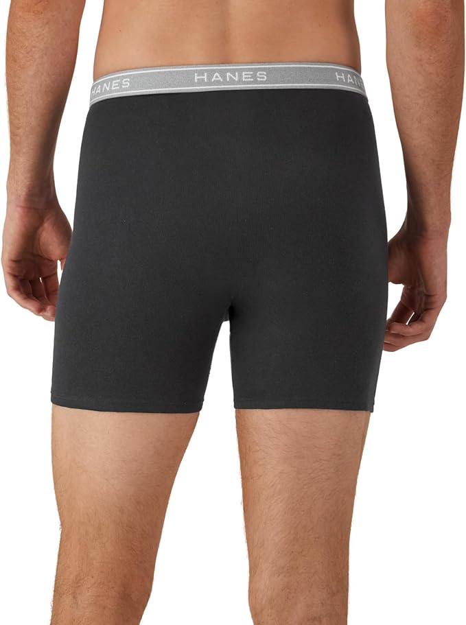 Marwa Men’s 6 pack  Cool Dri Cotton Boxer Briefs – Moisture-Wicking, No Ride-Up (Multi-Pack)
