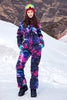 Marwa Clothing Women’s One-Piece Snowsuit | Colorful Ski & Snowboard Jumpsuit
