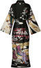Women’s Floral Satin Kimono Robe – Long Silky Bathrobe & Loungewear | Elegant Printed Sleepwear by Marwa Clothing